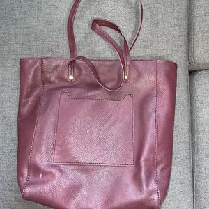 purple tote bag